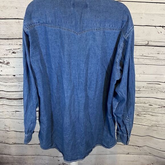 Bit and bridle men’s denim shirt size Two extra large tall - Picture 6 of 7